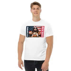 T-shirt classique American Dream de la collection USA de Beauf Mode, vue de face