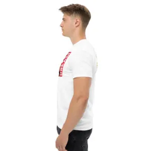 T-shirt classique American Dream de la collection USA de Beauf Mode, vue de profil gauche