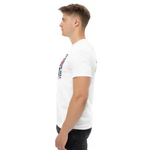 T-shirt classique Gode Save The Queen de la collection British de Beauf Mode, vue de profil gauche