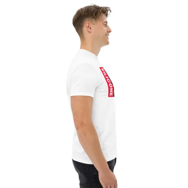 T-shirt classique Silicone Valley de la collection USA de Beauf Mode, vue de profil droite
