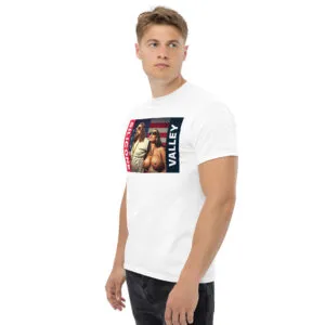 T-shirt classique Silicone Valley de la collection USA de Beauf Mode, vue de trois quarts gauche