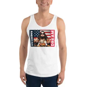 T-shirt « marcel » American Dream de la collection USA de Beauf Mode, vue de face