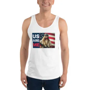 T-shirt « marcel » US Are Me de la collection USA de Beauf Mode, vue de face